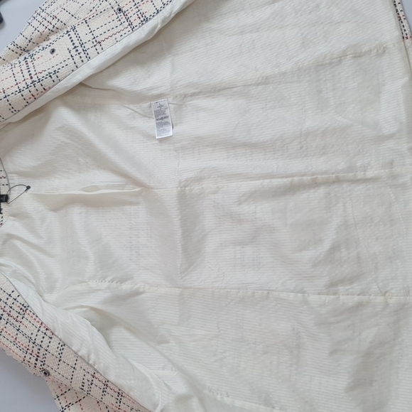 NWOT Banana Republic Collarless Tweed Blazer Jacket - Picture 7 of 11